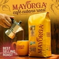 thumbnail image 2 of Mayorga Organics Coffee Cubano Roast Dark Coffee Dark Roast Whole Bean Coffee 2lbs Bag CafÃ©, Specialty-Grade, 100% USDA Organic, Non-GMO Verified, Direct Trade, Kosher, 2 of 3