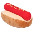thumbnail image 3 of Brrnoo Hot Dog Toy Practical Dog Plush Toy Plush Exquisite Save Space  For Dog, 3 of 8