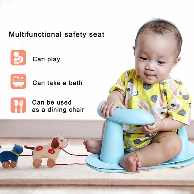 Asiento de baño para bebé, baño multifuncional para bebé, asiento de baño para bañera, asiento de comedor infantil, resistente y resistente