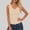 Beige-D, variant on Puntoco Women's Sleeveless Scoop Neck Ribbed Tank Tops Fitted Basic Cami Tee Shirts Blue-C M(M)