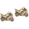 thumbnail image 3 of 2pcs Motorcycle Shape Pendant Funny Key Ring Pendant Hanging Decor Charms Jewelry Making Accessories for Keychain Necklace (Golden), 3 of 6
