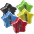 thumbnail image 2 of 100 Pack of Bulk Wholesale Star Shaped Plastic Manual Handheld Pencil Sharpeners in Black, Red, Blue, Green and Yellow Color Assortment, 2 of 5