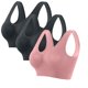 thumbnail image 1 of Fiudx Sujetador Deportivo Sin Costuras para Mujer, Sujetador de Yoga Sin Aros, Almohadillas Extraíbles, Material de Nailon y Poliéster, Diseño Transpirable, Ropa Informal de Verano, Esencial para Ent, 1 of 4
