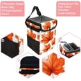 thumbnail image 2 of Maple leaves Foldable Car Trash Can with Lid - Leak-proof Hanging Storage Bag for Car Trash Bin, Car Garbage Can, 2 of 6
