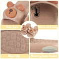 thumbnail image 4 of Women Cute Cartoon Open Toe Animal Shape Slippers,Bear Slippers,Cozy House Slides Anti-Slip Thick Bottom Home Beach Sandals Shoes Indoor Outdoor（Size：9-10）, 4 of 6