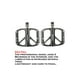 thumbnail image 5 of Sonducket 1 par de accesorios mejorados de Pedal de bicicleta, clavos de fijación de plataforma plana para bicicleta, pedales de Metal de Ciclismo Negro RX2Black(DU+Cojinete), 5 of 6