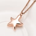 thumbnail image 3 of Starfish Memorial Jewelry Small Star Charm Cremation Urn Pendant Ashes Memorial Necklace Stainless Steel Urn Pendant, 3 of 6