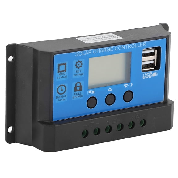 Controlador PWM, controlador solar de carga solar LCD de 30 A, controlador solar de diseño de última generación