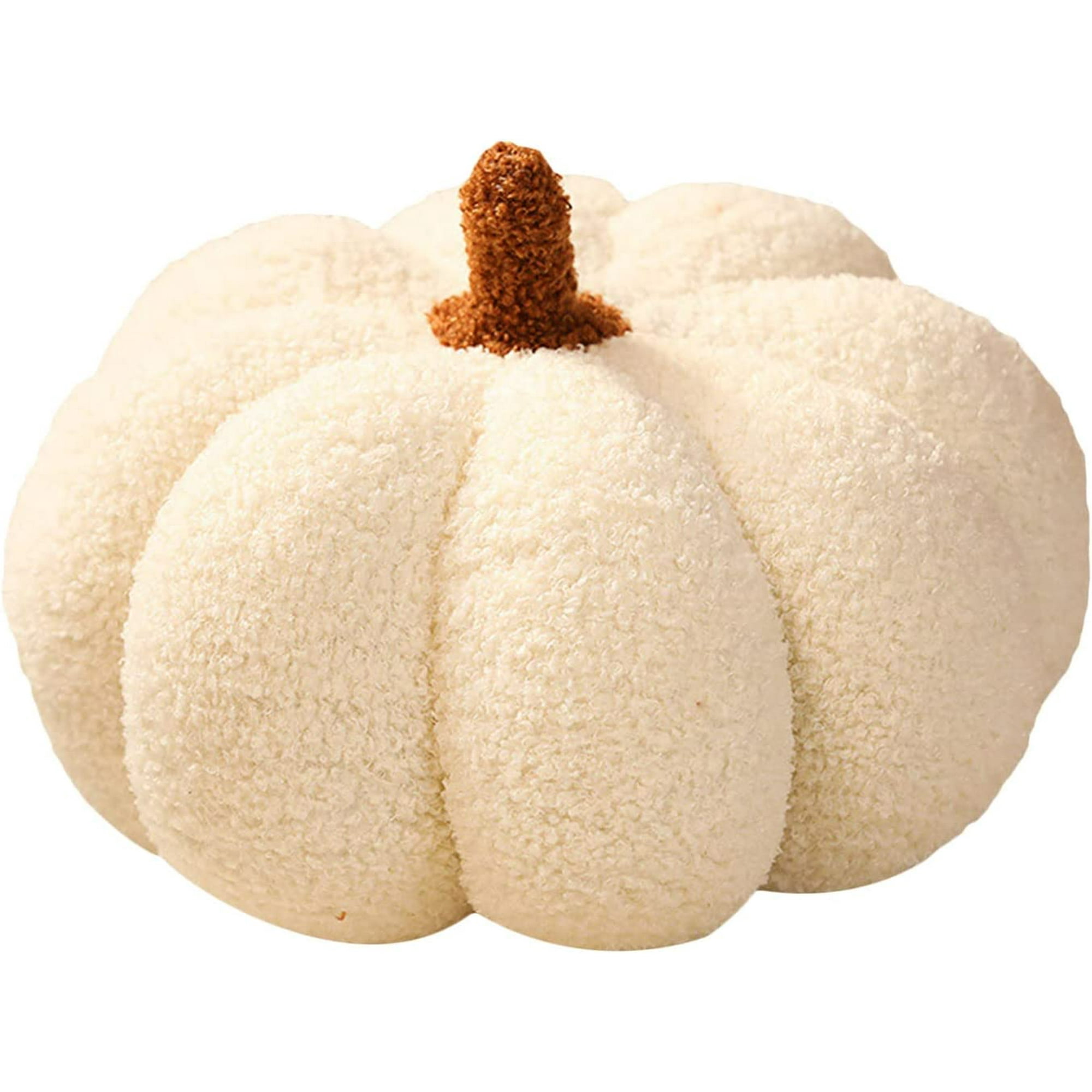 Foohor Pumpkin Throw Pillow Stuffed Fluffy Plush Toy Halloween Pumpkin Decorative Pillow Cushion Home Decoration