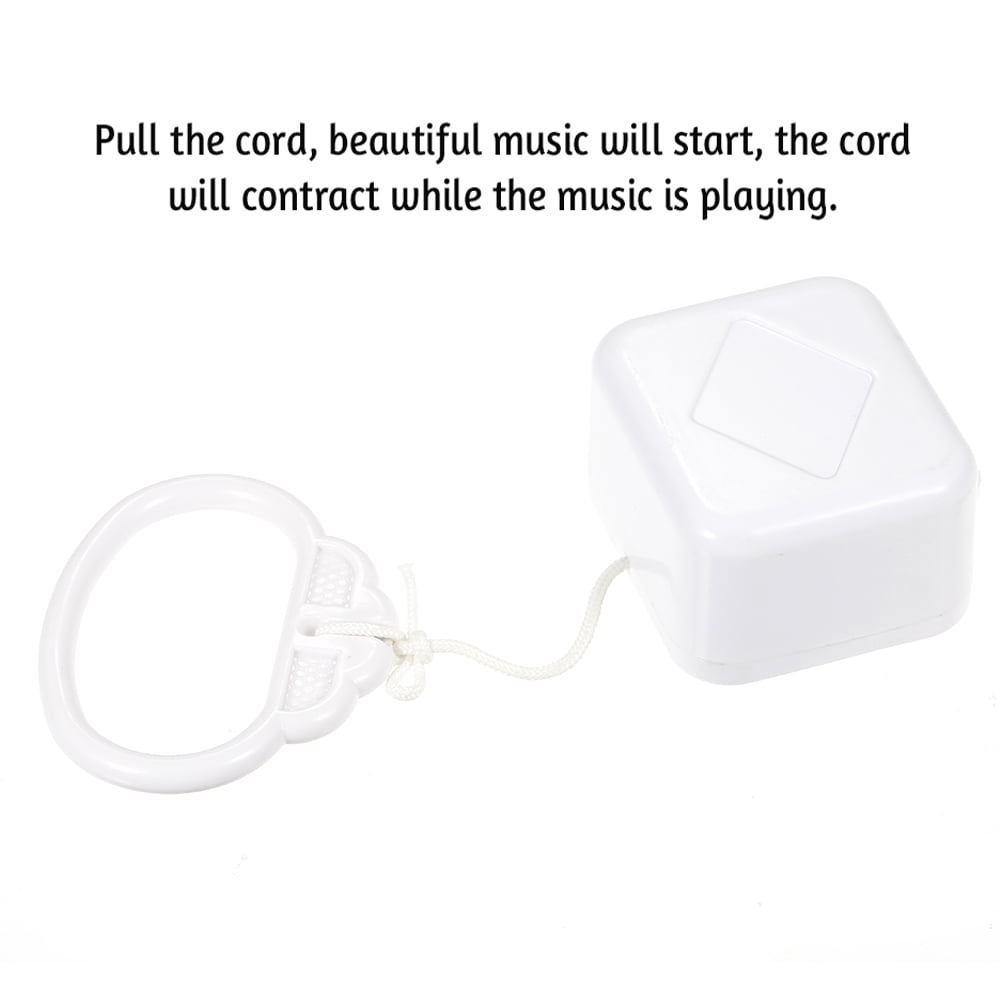 Pull String Cord Music Box BabyCrib Bed Bell Kids Development Educational Toy 