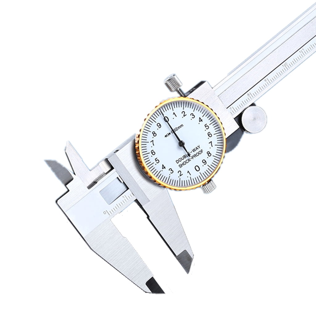 Zeiwohndc Shockproof Calibration Measure Tool Adjustable Dial Vernier Caliper with Gauge