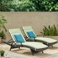 thumbnail image 2 of Savana Outdoor Multibrown Wicker Lounge with Water Resistant Cushion, Set of 2, 2 of 14