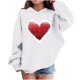 thumbnail image 1 of Sudadera con capucha y estampado de corazón de San Valentín, sudadera de manga larga para niños y niñas, chaqueta para niñas de talla mediana y grande., 1 of 7