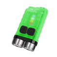 thumbnail image 1 of Mini Linterna LED, Linterna Llavero de 900 Lúmenes con Lámpara UV, 10 Modos, Base Magnética, IP65 a Prueba de Agua, para Acampar al Aire Libre [Clase de eficiencia energética G] Verde, 1 of 5