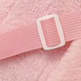 thumbnail image 7 of Wiywef Plush Pink Strawberry Backpack for Women Cute Wings and Cat Scratch Detail Travel Daypack 1-Piece, 7 of 7