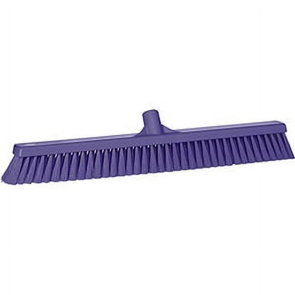 Vikan 24" Small Particle Push Broom- Soft - Purple (4 Units)