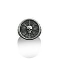 thumbnail image 5 of Skull On Vegvisir Silver Signet Ring, 925 Sterling Silver Norse Mythology Jewelry, Viking Ring, Gothic Ring, Engraved Ring, Remembrance Gift, 5 of 5
