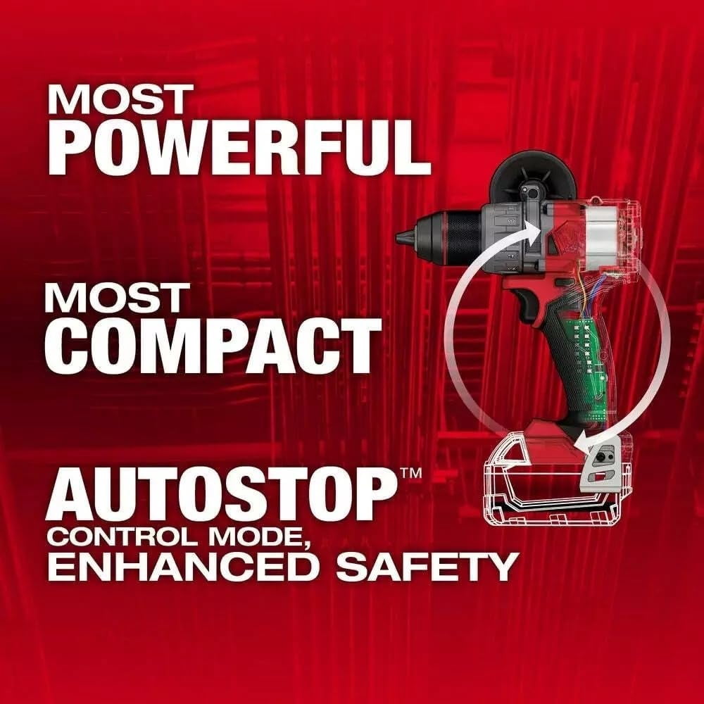 New 2904-20 for Milwaukee FUEL 18V 1/2" Cordless Hammer Drill/Driver 6.9 × 2.3 × 8.