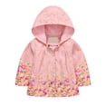 thumbnail image 1 of Gibobby Chamarra niñoChaqueta a de viento con estampado de manga larga para niños pequeños, bebés, niños y niñas, abrigos ligeros con capucha para niños,(Rosa, 4-5 Años), 1 of 5
