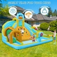 thumbnail image 6 of Ktaxon 7-in-1 Inflatable Water Slide Bounce House with Blower, Dual Slides Water Park, Large Climbing Wall & Basketball Hoop for Kids Backyard, 6 of 8