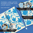 thumbnail image 2 of LOLA Swedish Dishcloths for Kitchen XL, 30 Sheet Roll w/ Hook, Blue Floral, 100% Biodegradable, Reusable Washable Paper Towel Cleaning Cloths, 11" x 10" Sheet, No Odor, Washing Dishes, Absorbent, 2 of 7
