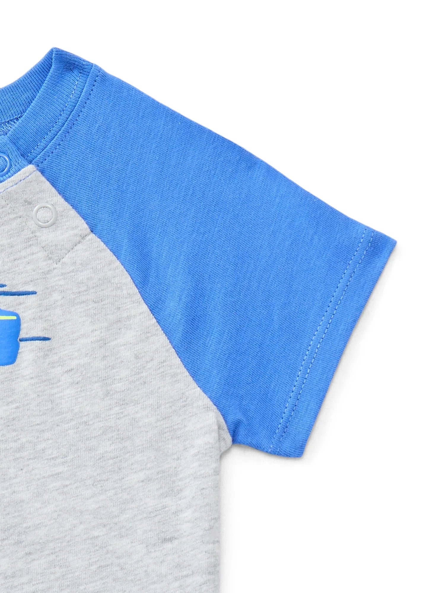 Wonder Nation Baby Boys Graphic Raglan Tee, Sizes 0/3M-24M