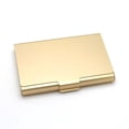 thumbnail image 1 of 1 Pcs Gold Fashionable Aluminum Card Holder, Aluminum Alloy Business Card Box, Credit Card Box, Bank Card Box, 1 of 4