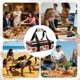 thumbnail image 6 of Numjaw Casserole Carrier for Hot or Cold Food, Expandable Insulated Double Casserole Carrier, Fits additional 9"x13" Baking Dishes, Padded Lasagna Holder for Trip, Party, Picnic, 6 of 9