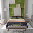 thumbnail image 3 of 3D Football Field Spectator Seats Lamplight Quilt Cover Set Bedding Set Duvet, 3 of 3