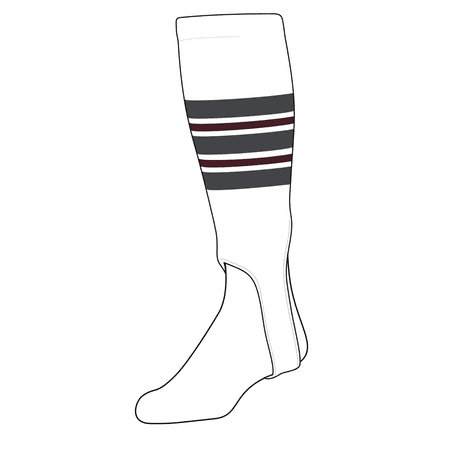 

TCK Baseball Stirrups Large (300F 5in) White Graphite Maroon