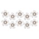 thumbnail image 1 of 10 Uds. Botón en forma de flor de perla de imitación DIY colgante decoración de boda accesorio para el cabello, 1 of 8
