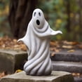 thumbnail image 1 of Cute Ghost Figurine Ornament Creative Craft Tabletop Statue for Balcony Garden Decorations, 1 of 3
