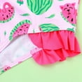thumbnail image 3 of BESLY Baby Little Girl One-Piece Bathing Suit Toddler Girls Ruffled Swimsuits Chidlren Sunsuit Princess Beachwear Swimwear, 3 of 5