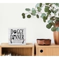 thumbnail image 4 of Zomyto 7"x7" Doggy Dinner Rustic Dog Wood Box Sign Desk Decor Funny Dog Puppy Wooden Box Block Sign Decorations, 4 of 5