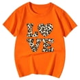thumbnail image 4 of JAJAHO Girls Graphic Tee Shirt Short Sleeve Crew Neck Casual Leopard Love Letter Printed Cute Summer Tshirts For Kids 3-13 Years Soft Tops, 4 of 4