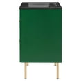thumbnail image 6 of Sink Vanity Cabinet, Green Black, Ceramic, Wood, Modern Contemporary, Hotel Bedroom Bathroom Master Suite Guest, 6 of 9