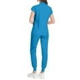 thumbnail image 3 of Wide Leg Scrub Pants for Women, Nursing Sets Women Healthcare Work Uniforms with Pockets Lightweight Polyester Nurse Outfits Elastic Waist Medical Scrubs Wrinkle-Free Blue S, 3 of 4