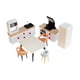 thumbnail image 3 of 7 piezas de muebles de casa de muñecas, juguete para niños, muebles de cocina en miniatura para juego de rol con Refrigerador blanco, 3 of 9