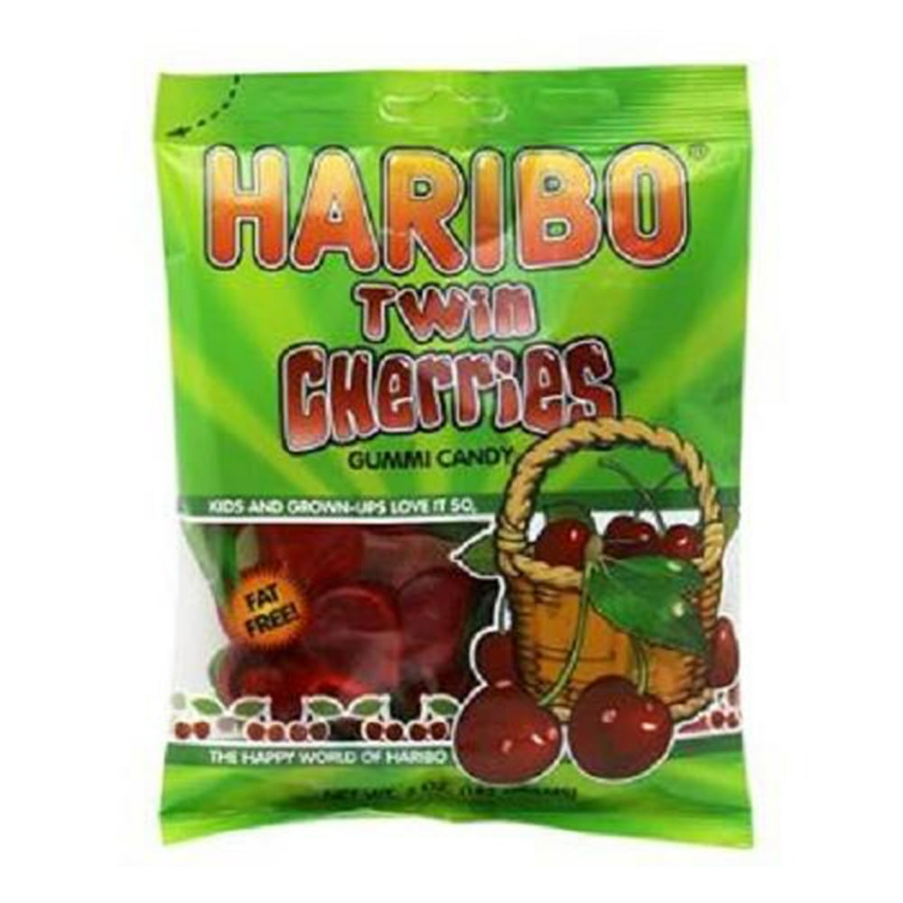 Product Of Haribo, Peg Bag Happy Cherries, Count 12 (5 oz) Sugar