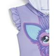 thumbnail image 5 of Furby Scuba Cosplay Hooded Tulle Tutu Dress Toddler to Big Kid, 5 of 5