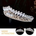 thumbnail image 3 of KAKOWELY Bridal Crown Wedding Headpiece 1Pcs Zinc Alloy Rhinestone For Brides Prom Baroque Style, 3 of 8