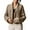 Khaki, variant on PUWEI Women's Cropped Short Cardigan Long Sleeve Open Front Sweater Collar Jacket Coat