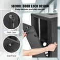 thumbnail image 5 of BENTISM 12U Wall Mount Network Server Rack Cabinet Enclosure 15.5'' Deep Door Lock, 5 of 9