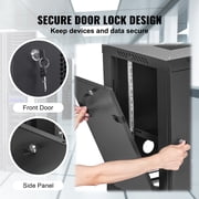 BENTISM 12U Wall Mount Network Server Rack Cabinet Enclosure 15.5'' Deep Door Lock