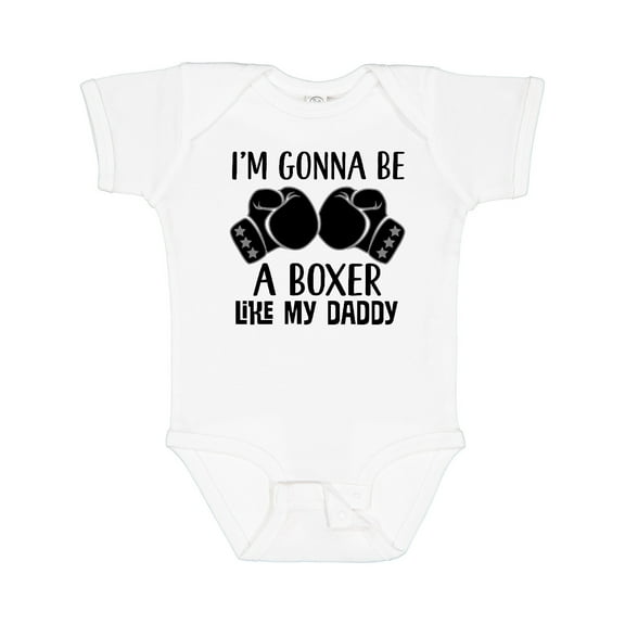 Inktastic Boxer Like Daddy Boxing Boys or Girls Baby Bodysuit