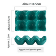 thumbnail image 2 of Kitchen Supplies Egg Tray Egg Rack Household Ceramic Tableware Supplies Egg Tray Egg Tray Green, 2 of 6