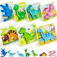 thumbnail image 1 of Puzzles TOY Life, dinosaurio de madera para niños pequeños, 7 unidades, de 2 a 4 años, 1 of 7