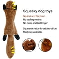 thumbnail image 3 of Funny Simulated Animal No Stuffing Dog Toy with Squeakers Durable Stuffingless Plush Squeaky Dog Chew Toy Crinkle Pet Squeak Toy, 3 of 10