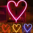 thumbnail image 3 of HEVIRGO LED Neon Light Decorative Rechargeable Romantic Confession Love Heart LED Modeling Neon Light for Valentine's Day, 3 of 10