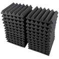 thumbnail image 6 of A2S Protection 12 Pack Acoustic Foam Panels 2" X 12" X 12" Soundproofing Studio Foam Wedge Tiles Fireproof - Ideal for Home & Studio Sound Insulation - Density 25Kg/CMB (Black 2" 12pcs), 6 of 8